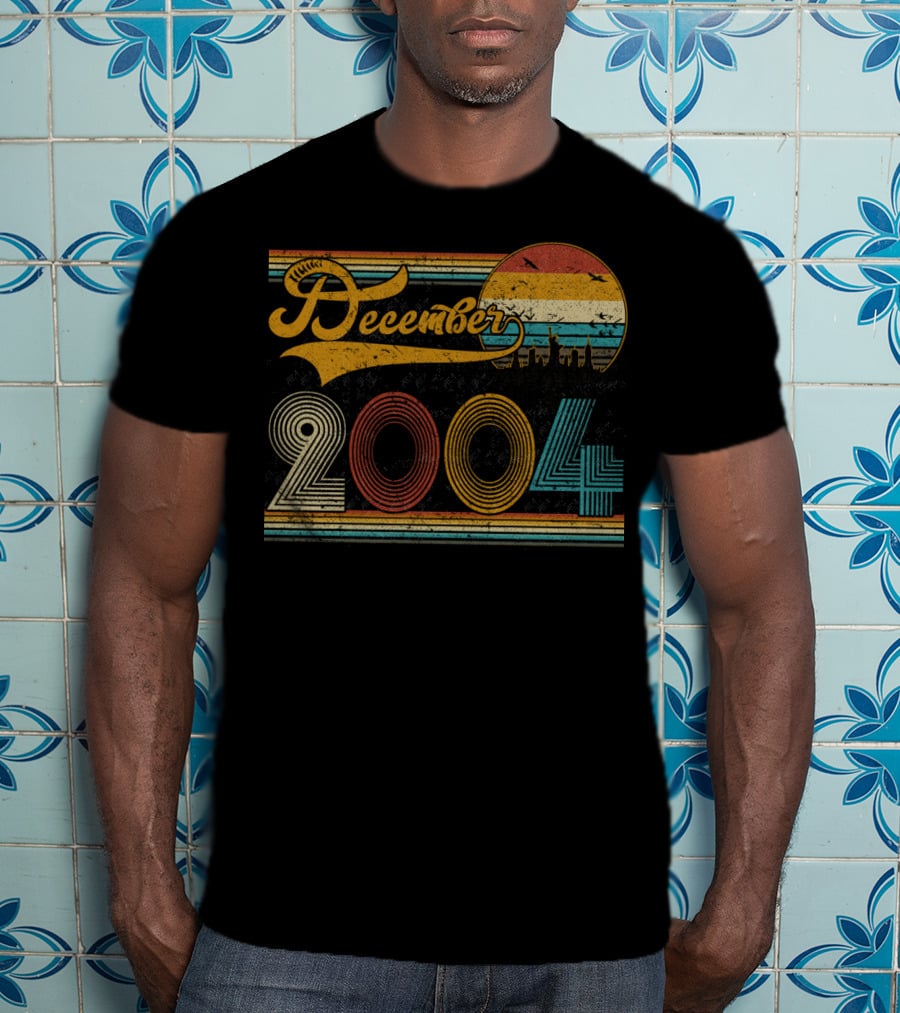 Vintage December 2004 Retro Sunset T-Shirt