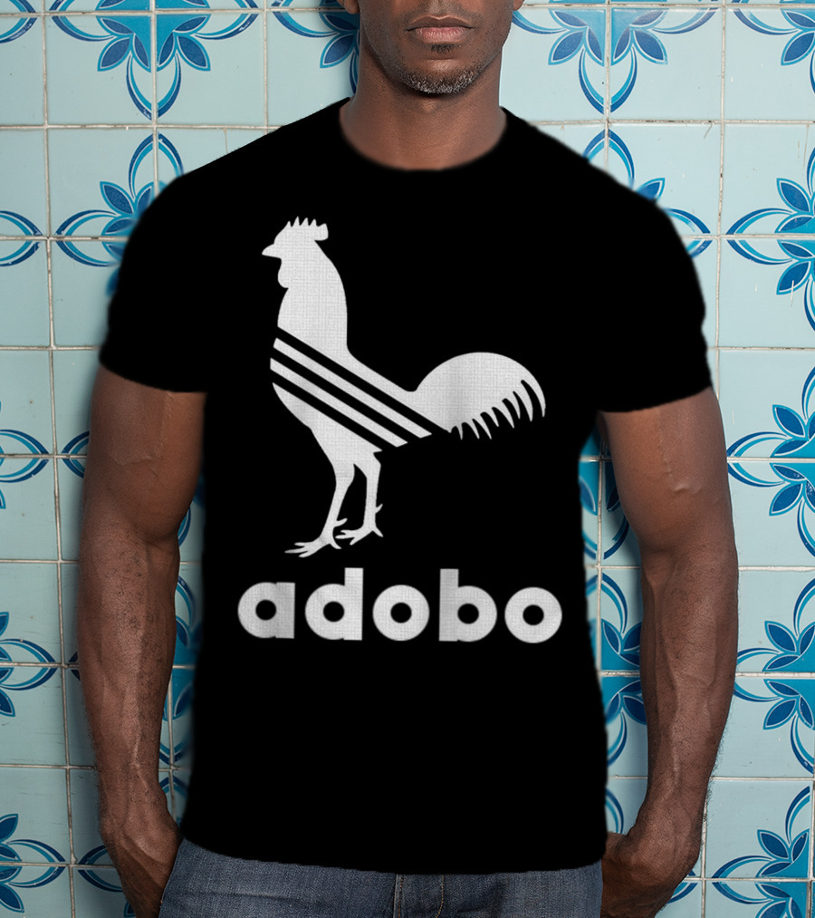 Adobo Rooster Logo With Classic And Funny Filipino T-Shirt