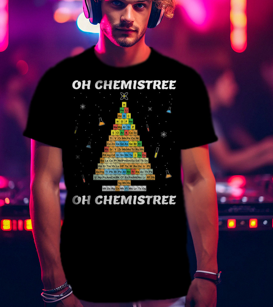 Oh Chemistree Oh Chemistree Periodic Table Christmas Tree T-Shirt