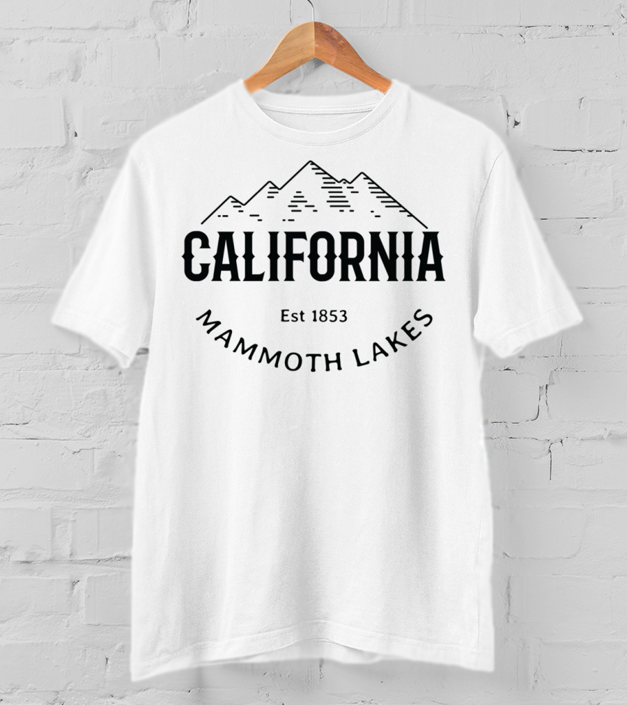 Mammoth Lakes California Est 1853 Sierra Nevada T-Shirt