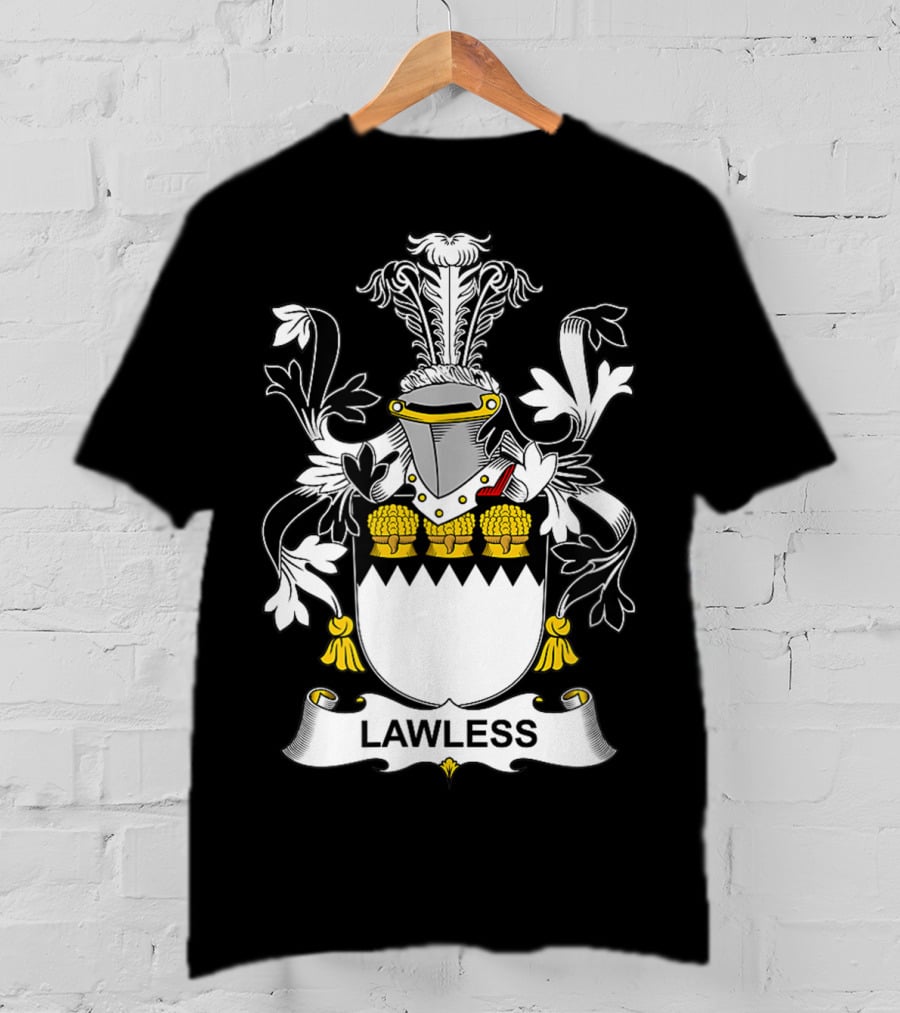 Lawless Family Crest Coat Of Arms T-Shirt