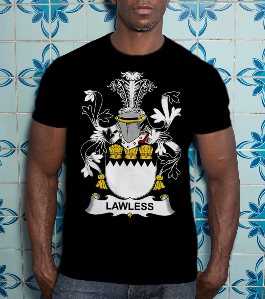Lawless Family Crest Coat Of Arms T-Shirt