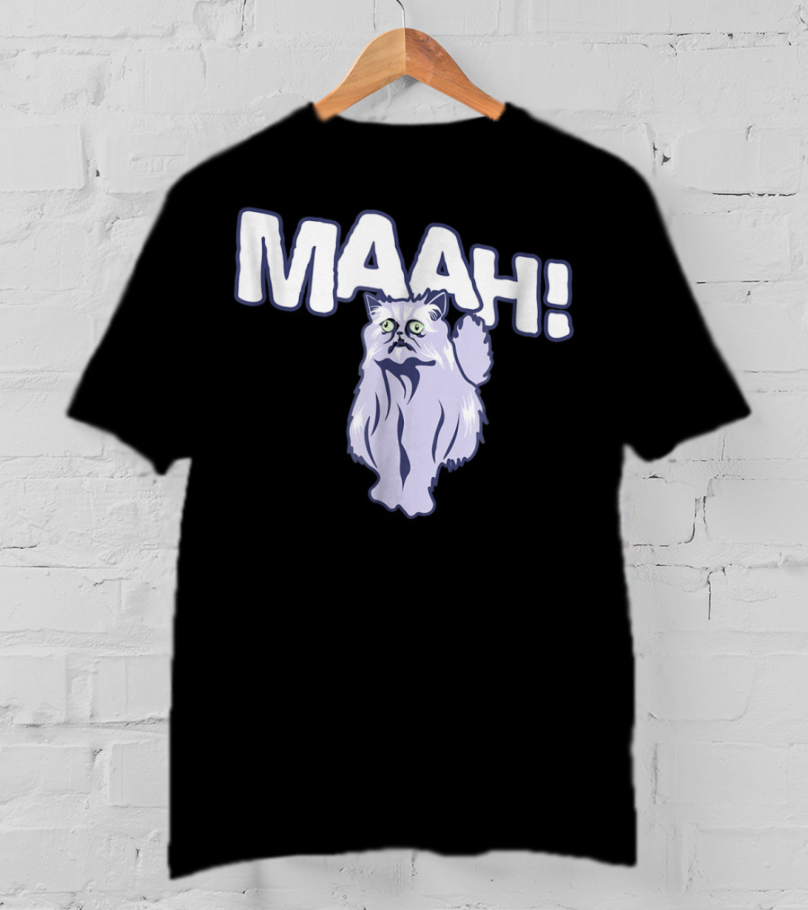 Mysterious Cat Exclaiming Maah T-Shirt