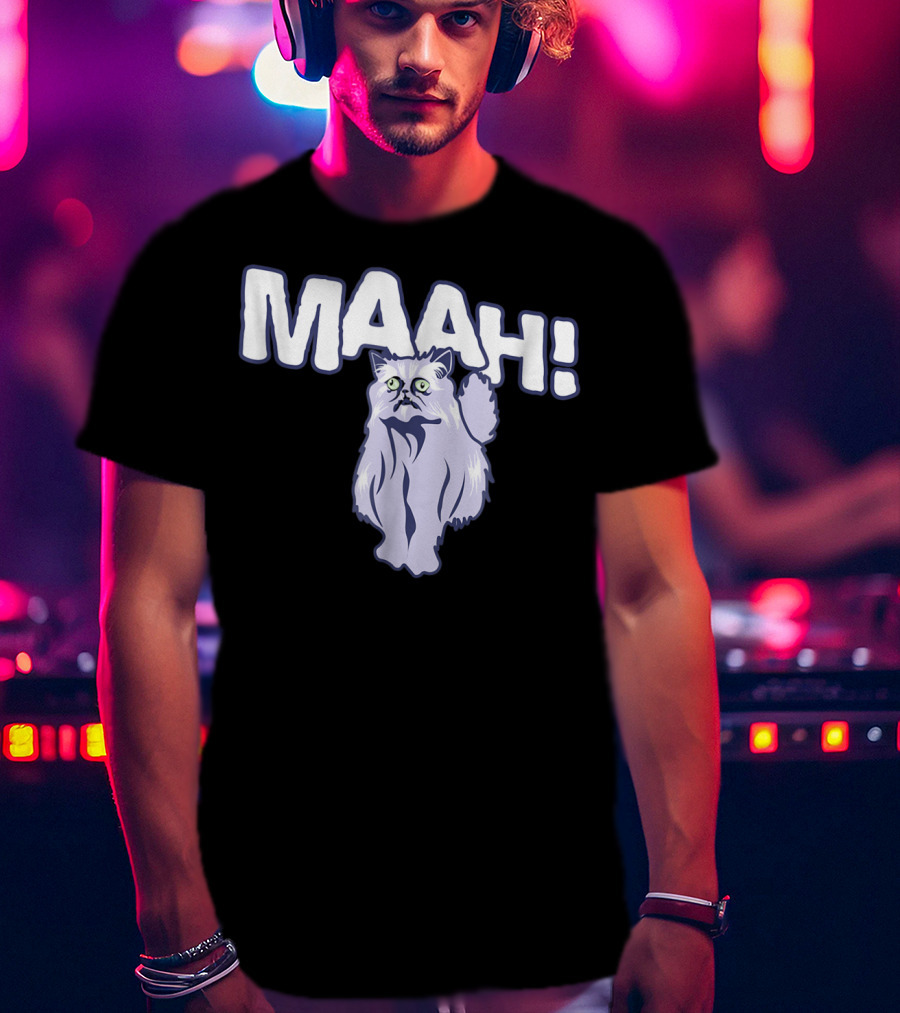 Mysterious Cat Exclaiming Maah T-Shirt