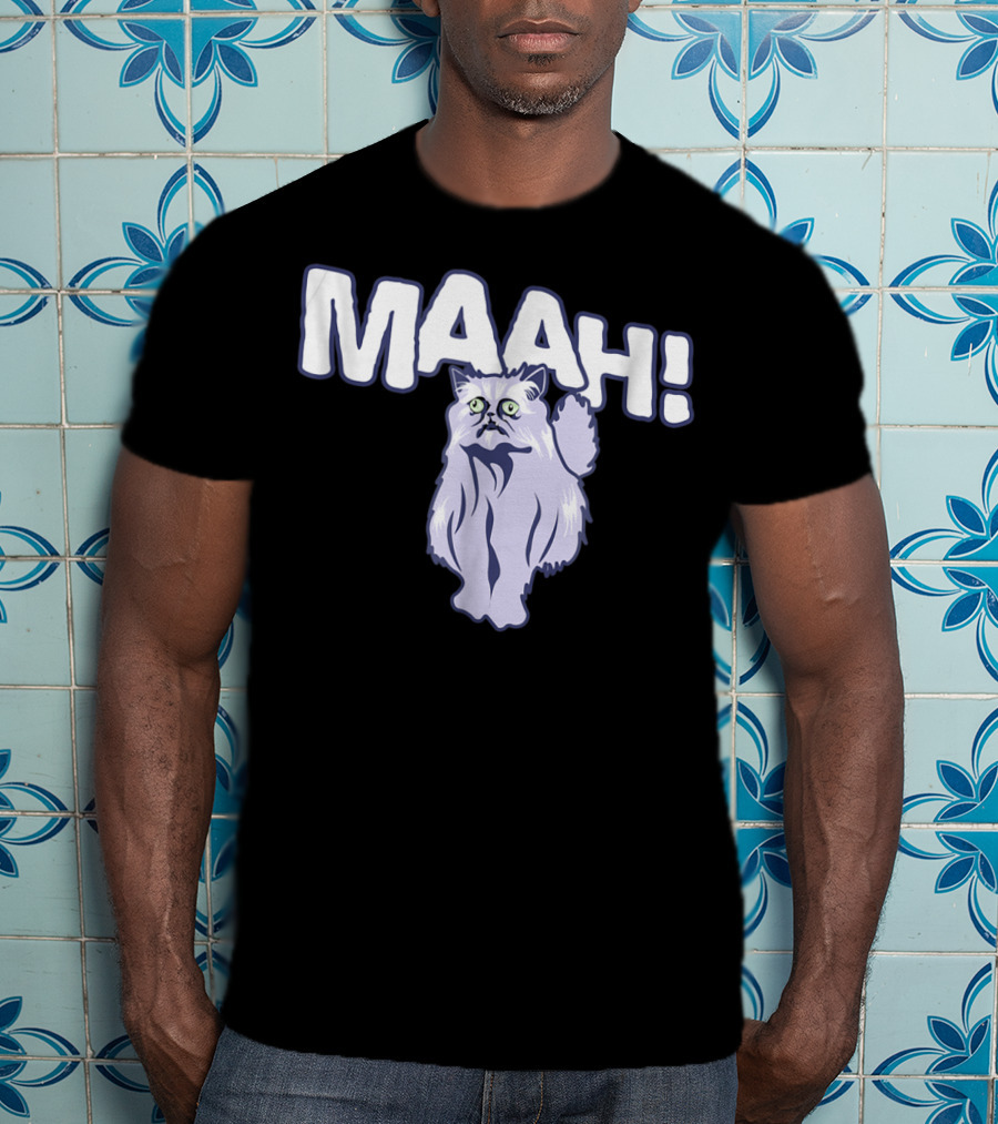 Mysterious Cat Exclaiming Maah T-Shirt