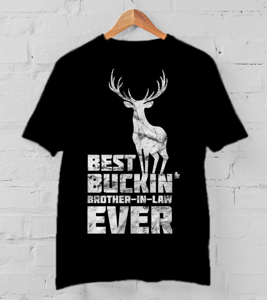 Best Buckin' Brother-in-Law Ever Mens Awesome Buck Deer T-Shirt