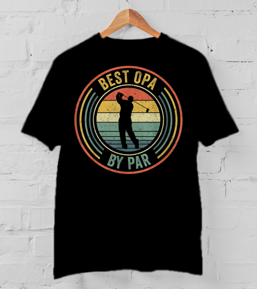 Best Opa By Par Retro Golf Lover Mens Sports T-Shirt