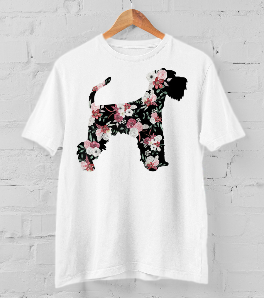 Minischnauzer Floral T-Shirt