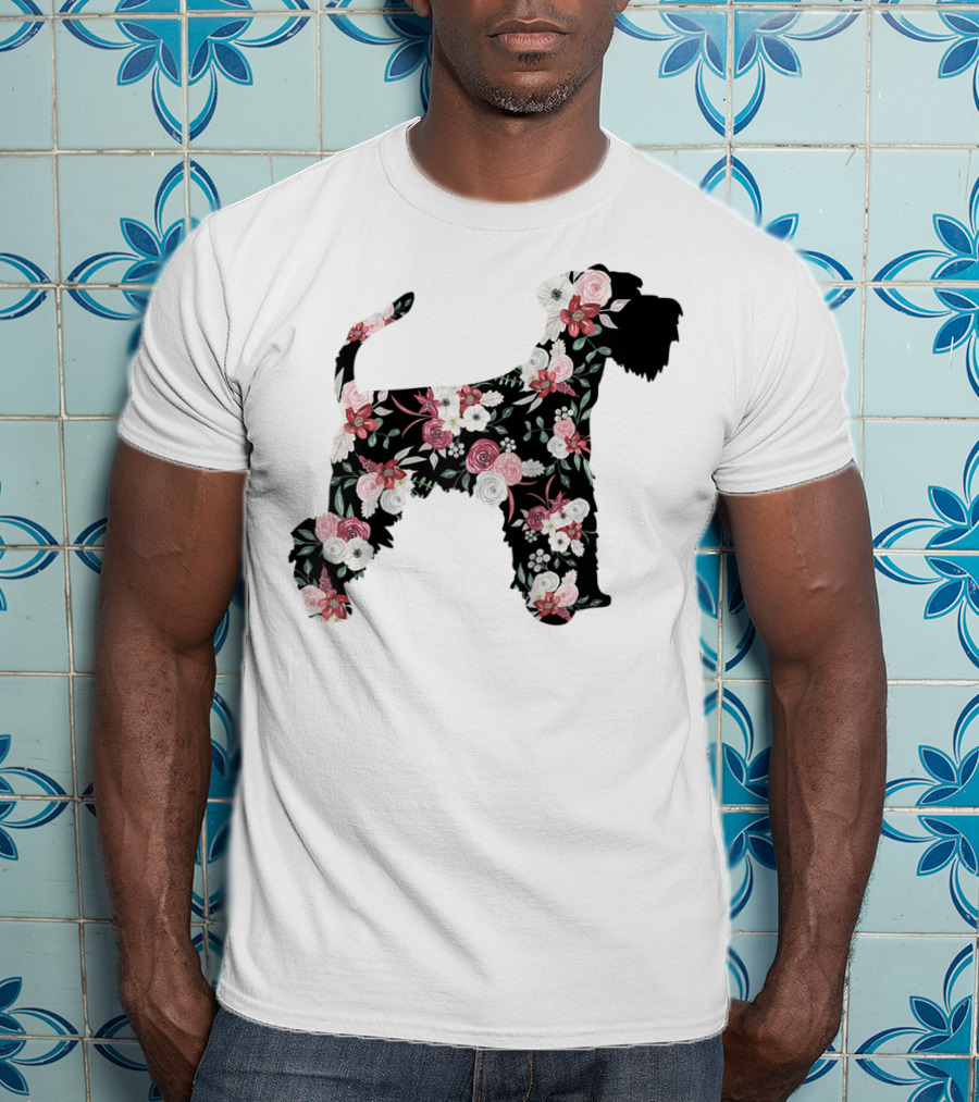 Minischnauzer Floral T-Shirt