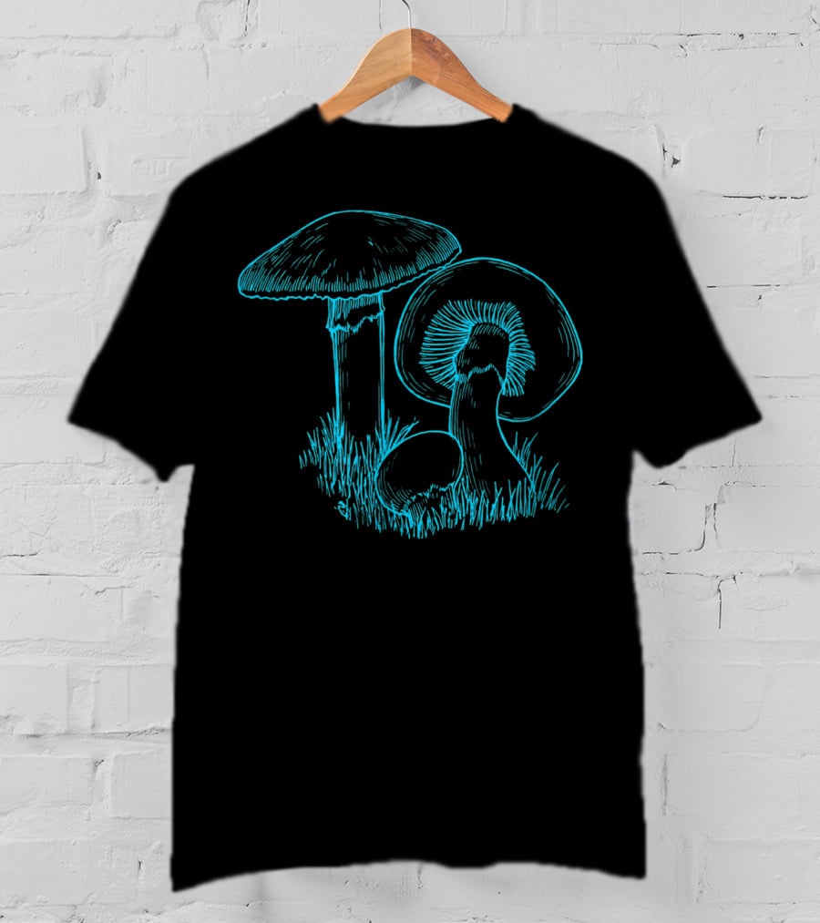 Mushroom Mycology Toadstool Botanical Botany Fungi T-Shirt
