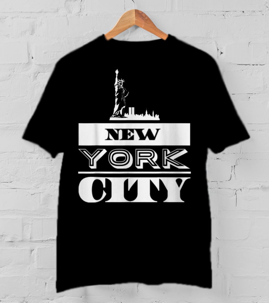 New York City NYC Statue Of Liberty Skyline T-Shirt
