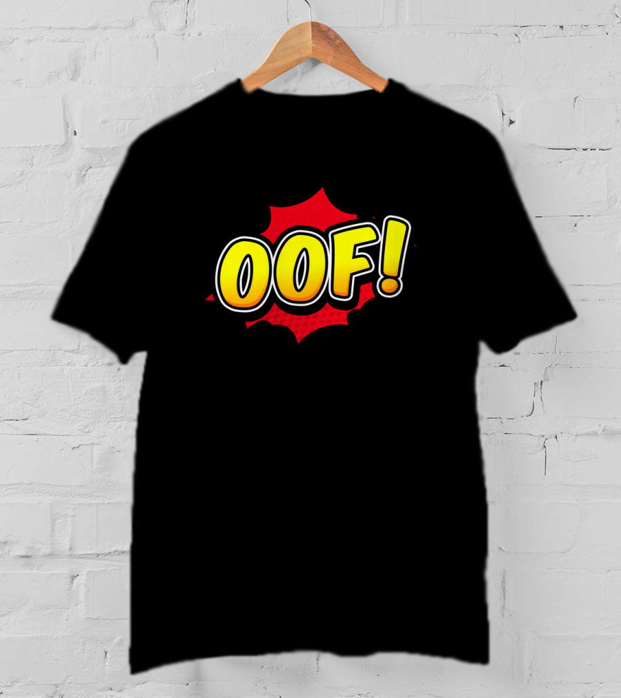 OOF Comic Book Style Burst T-Shirt