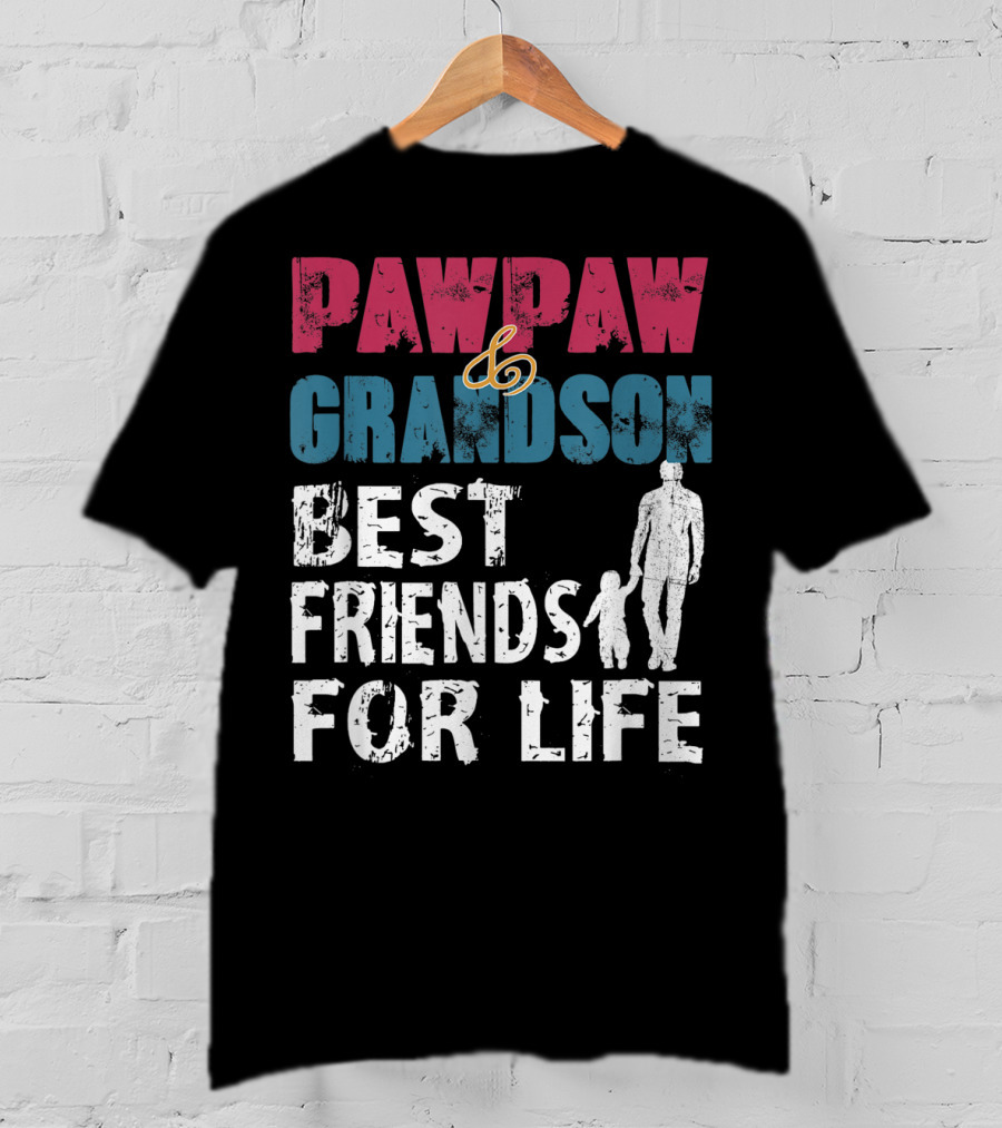 Pawpaw And Grandson Best Friends For Life T-Shirt