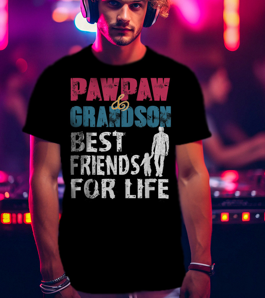 Pawpaw And Grandson Best Friends For Life T-Shirt