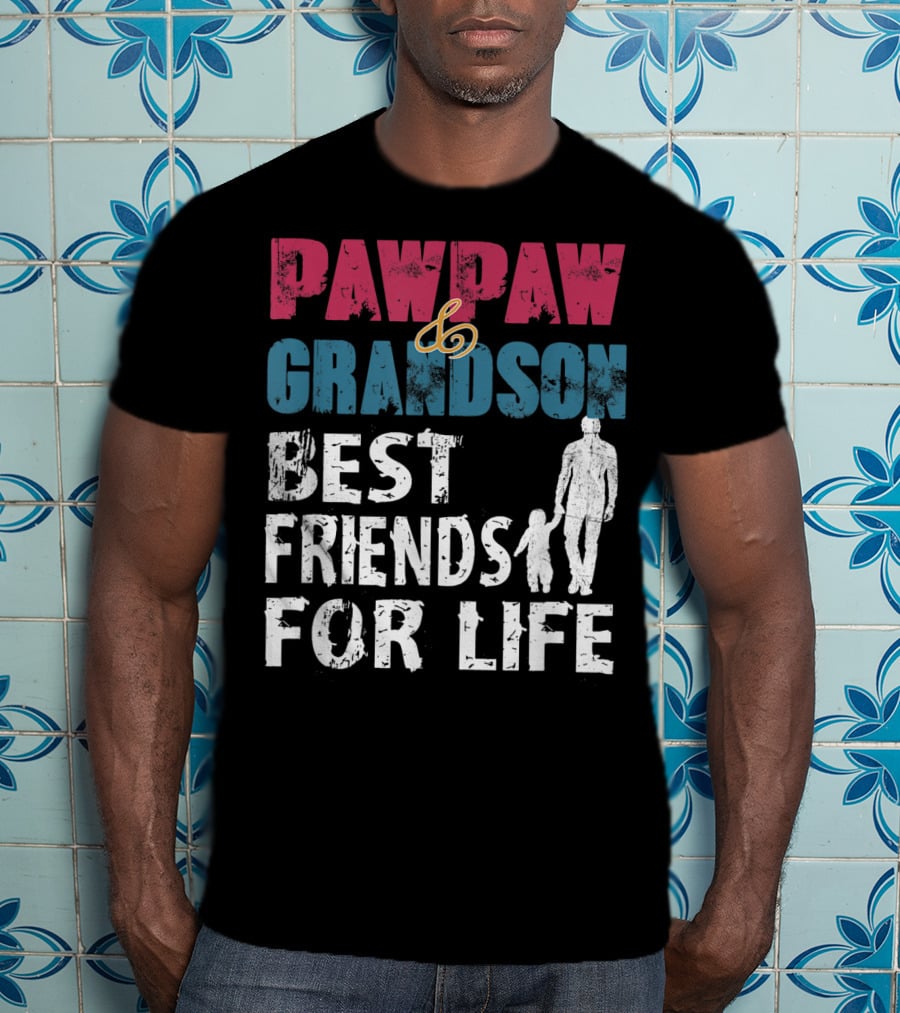 Pawpaw And Grandson Best Friends For Life T-Shirt