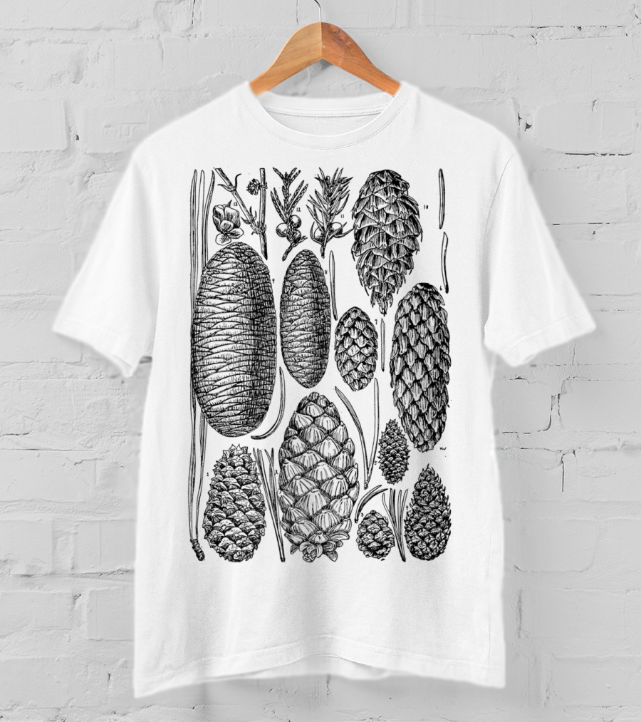 Pine Cone Vintage Botanical Nature T-Shirt