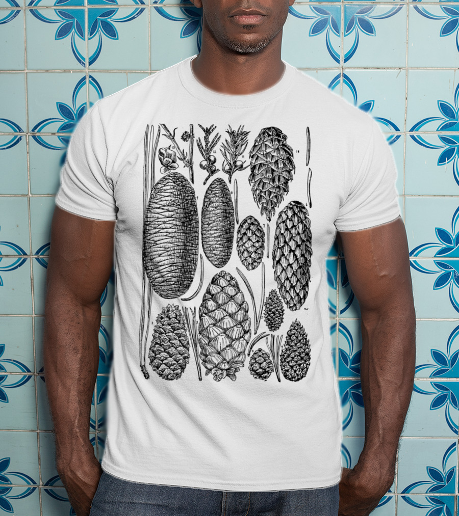 Pine Cone Vintage Botanical Nature T-Shirt