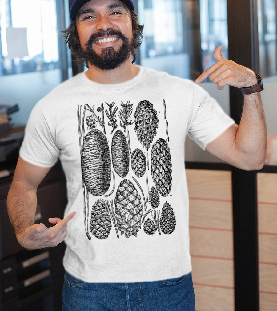 Pine Cone Vintage Botanical Nature T-Shirt