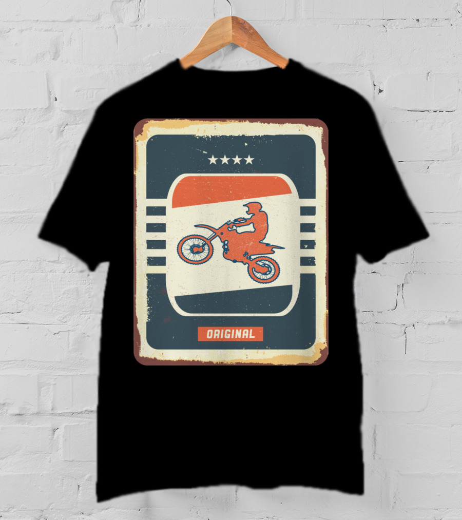 Original Retro Motocross And Dirt Bike Vintage Moto T-Shirt
