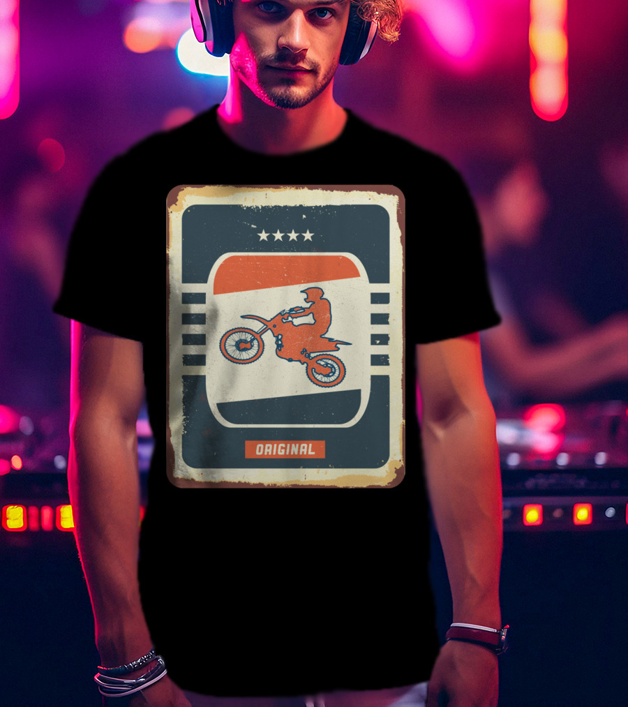 Original Retro Motocross And Dirt Bike Vintage Moto T-Shirt