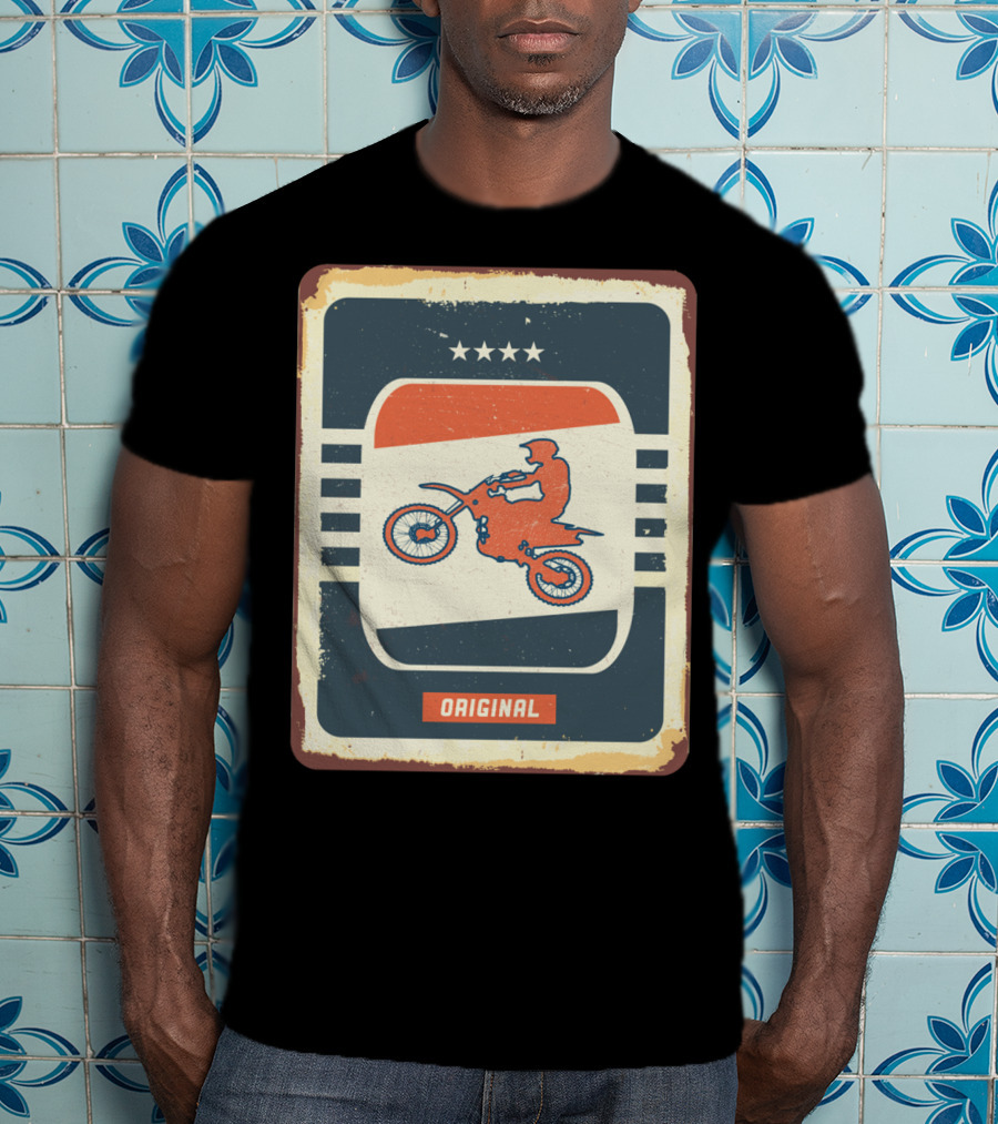 Original Retro Motocross And Dirt Bike Vintage Moto T-Shirt
