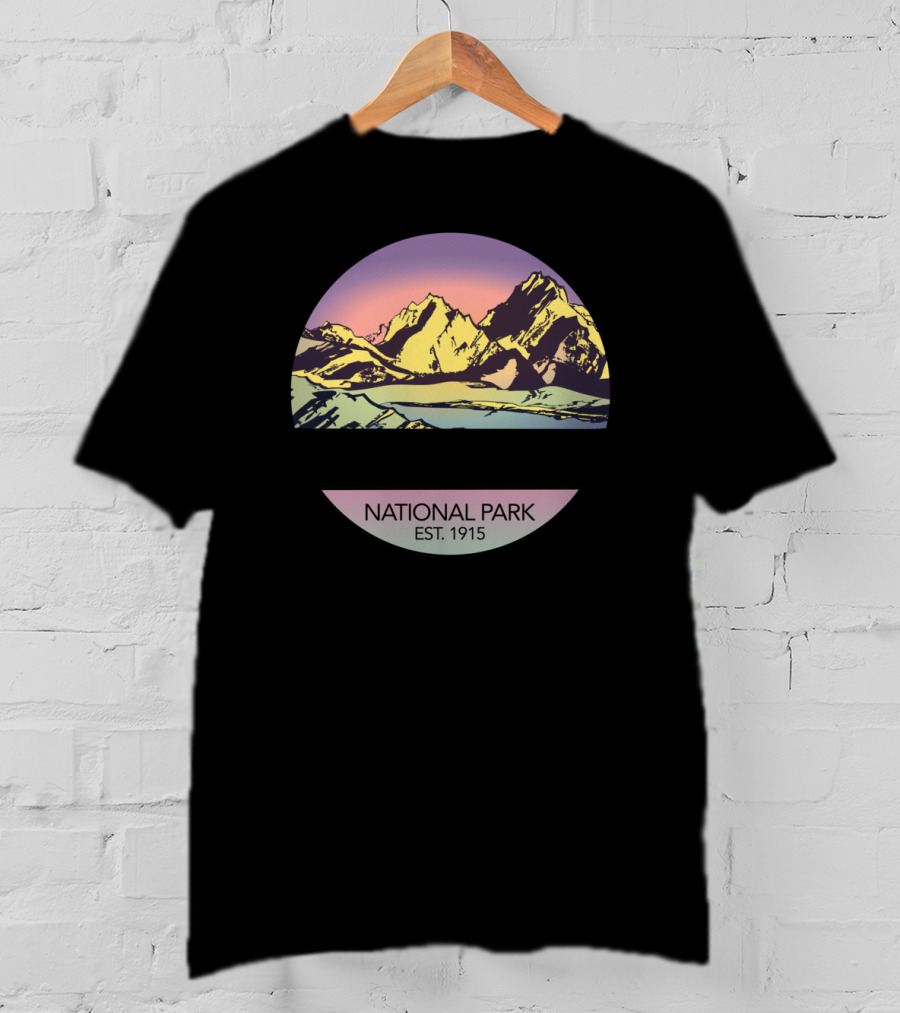 Rocky Mountain National Park Est. 1915 Retro Vintage Rocky Mountain T-Shirt