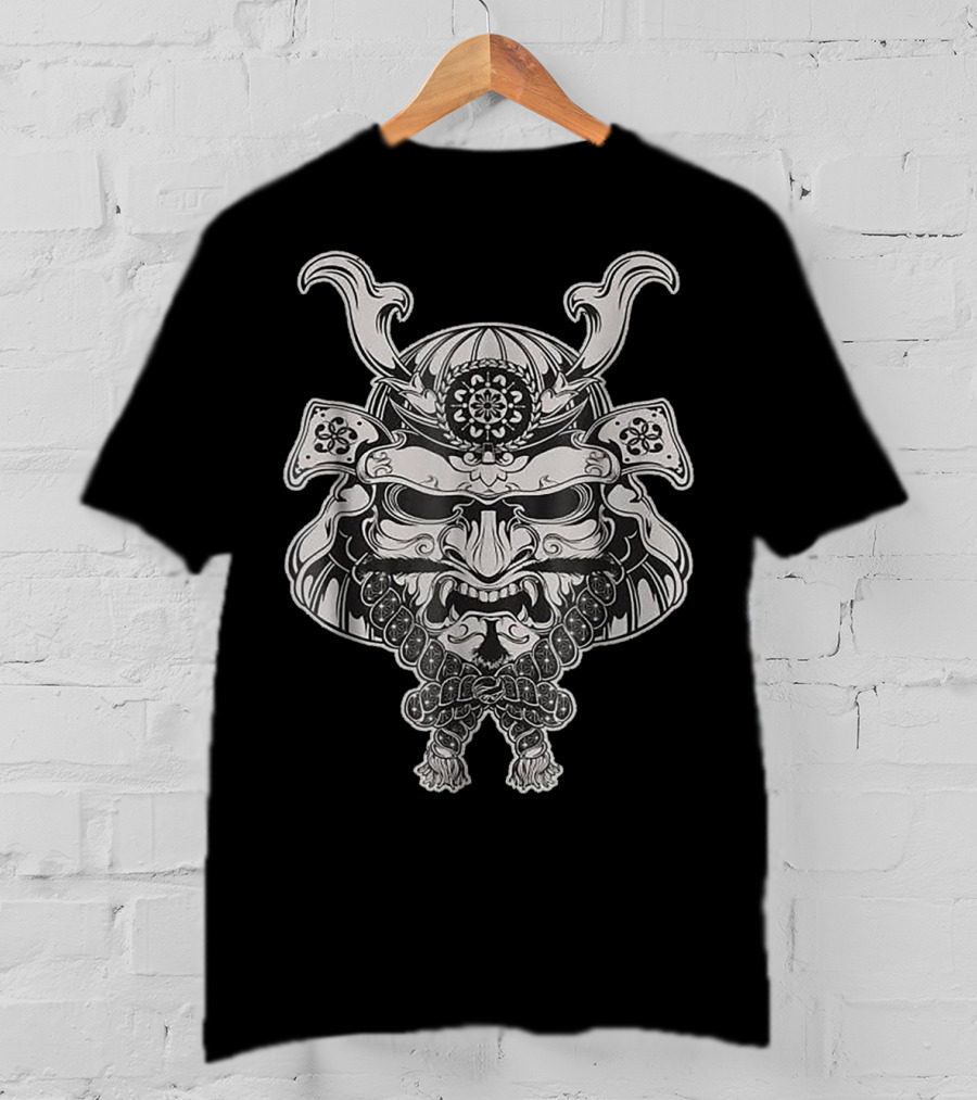 Samurai Warrior Original Japanese Mask T-Shirt