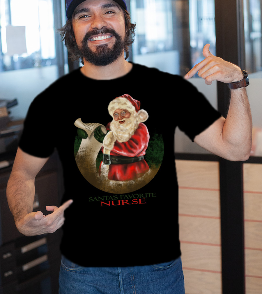Santa's Favorite Nurse T-Shirt