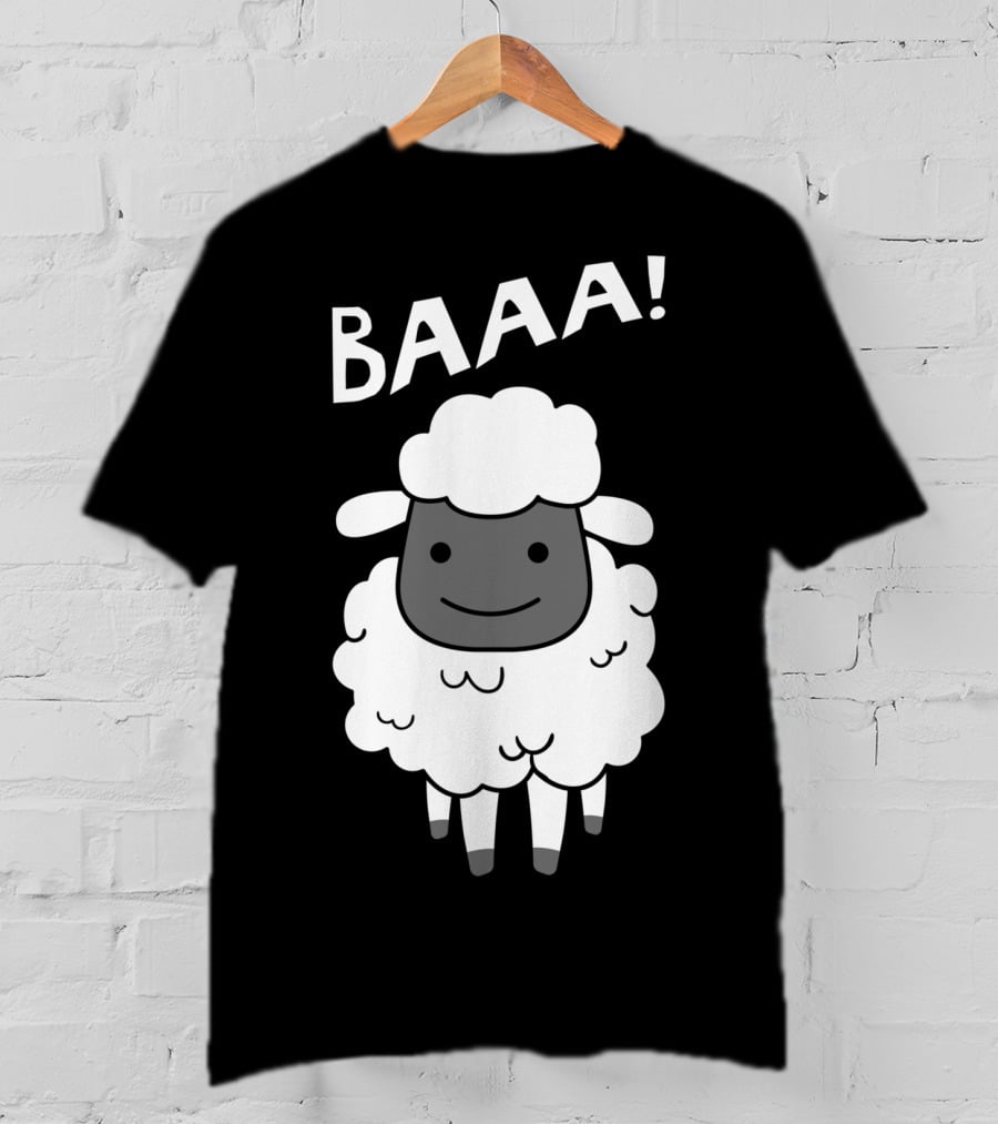 Baaa Sheep Sheep Lovers Animal Print Farm T-Shirt