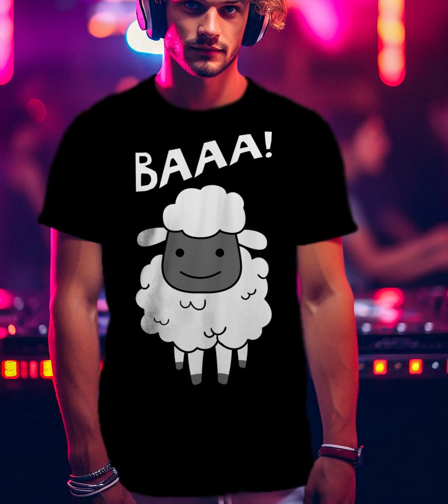 Baaa Sheep Sheep Lovers Animal Print Farm T-Shirt