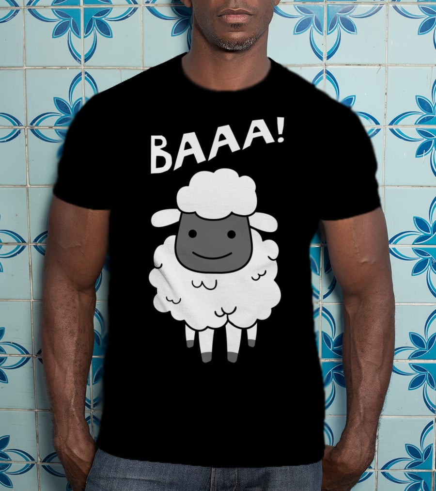 Baaa Sheep Sheep Lovers Animal Print Farm T-Shirt