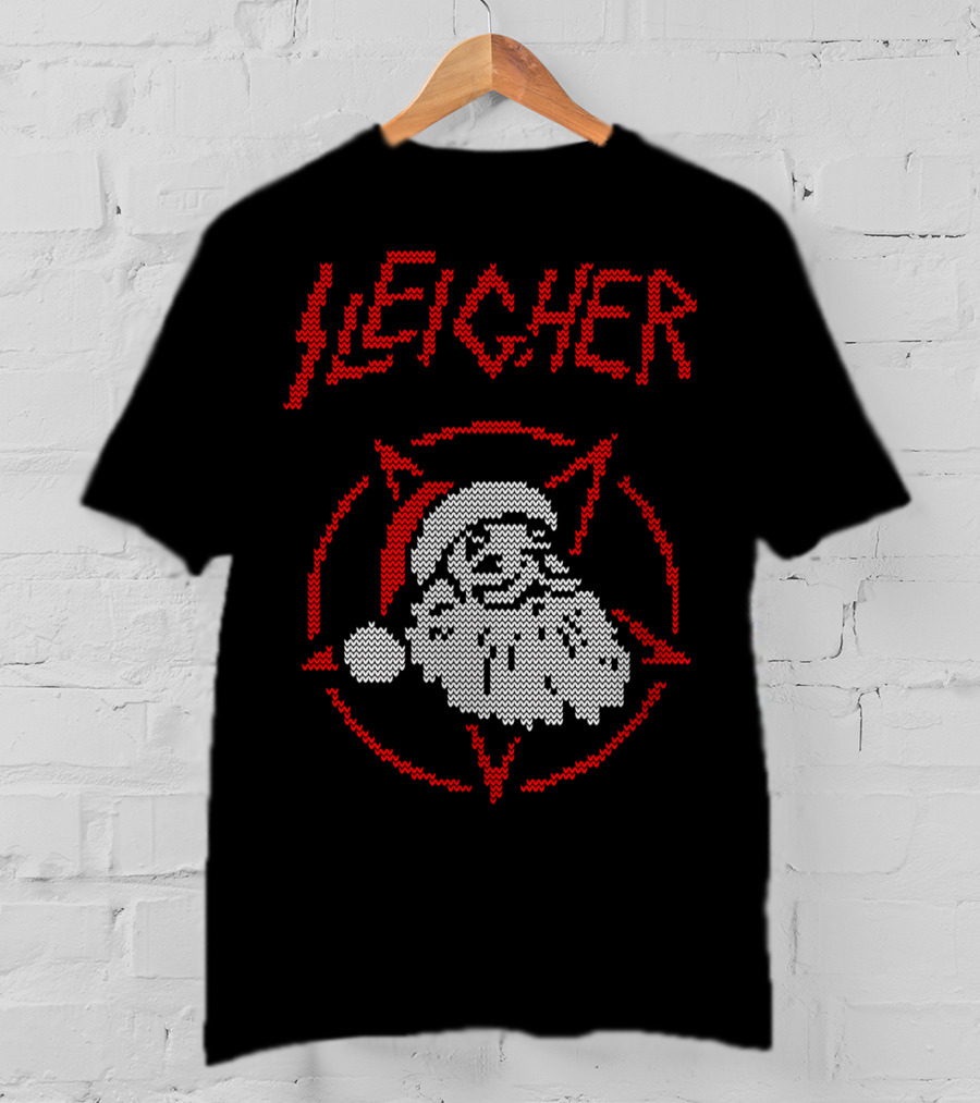 Sleigher Santa Pentagram Knit T-Shirt