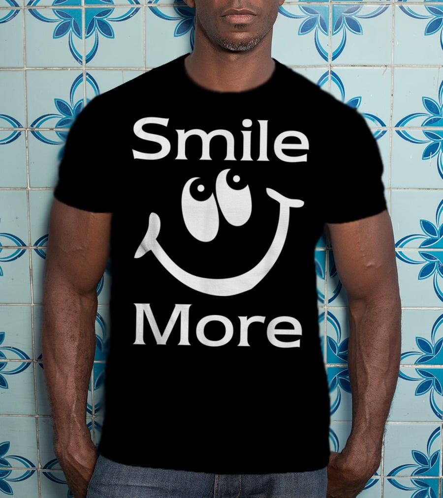 Smile More Happy Face Eyes T-Shirt