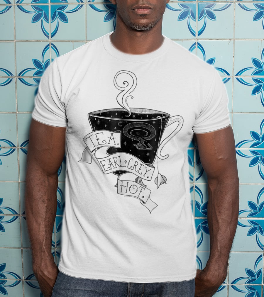 T.F.A. Earl Grey Hot Star Trek Next Generation Tea Cup T-Shirt