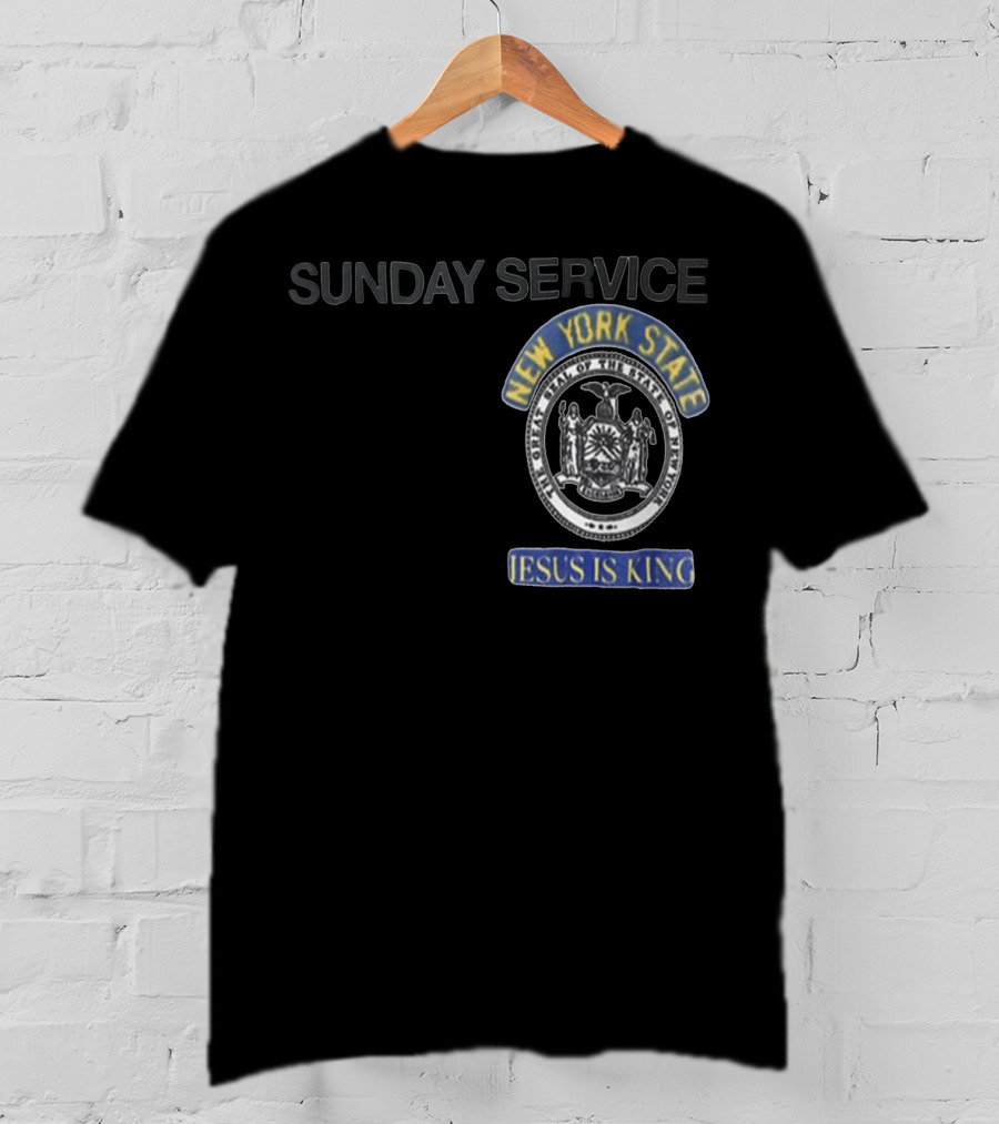 Sunday Service New York State Jesus Is King T-Shirt