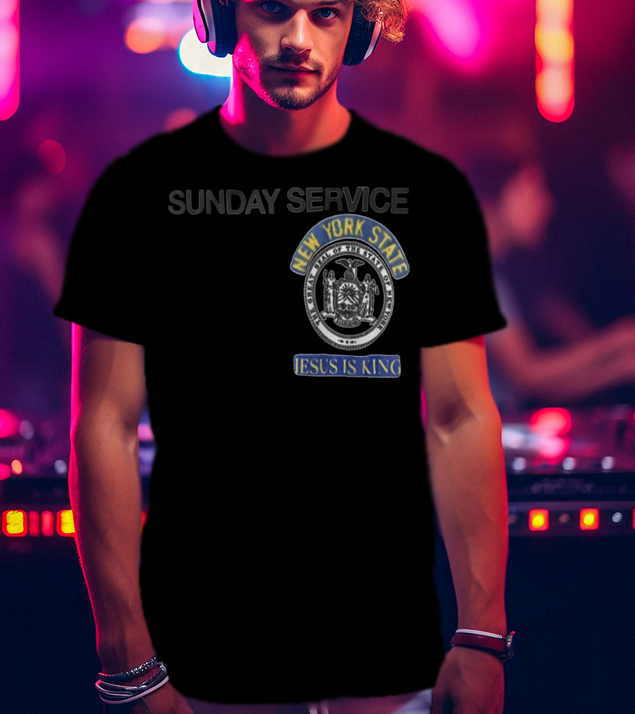 Sunday Service New York State Jesus Is King T-Shirt