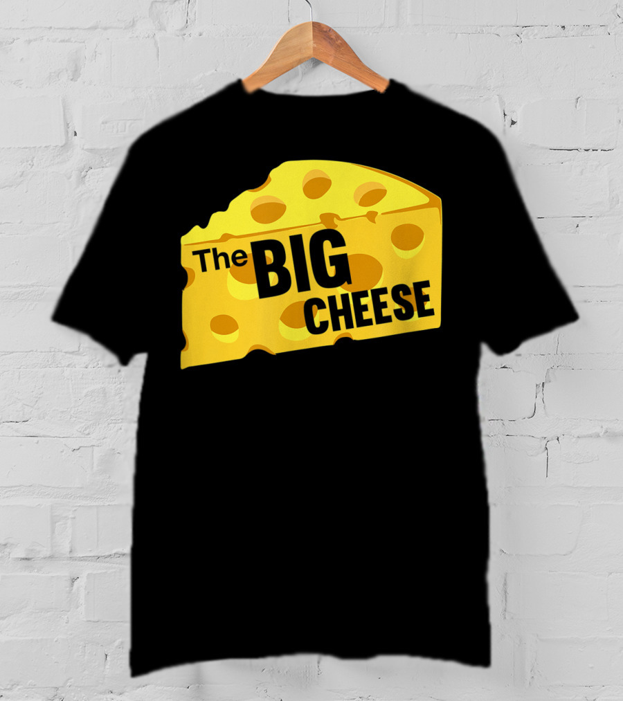 The Big Cheese Emphasizing A Large Yellow Wedge T-Shirt