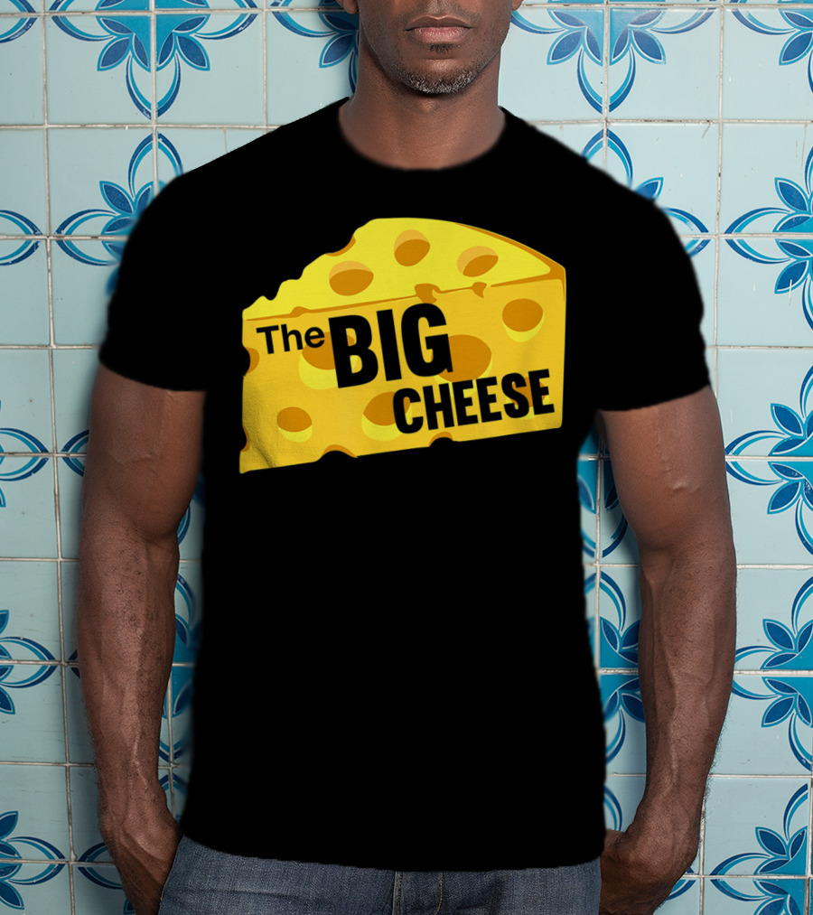 The Big Cheese Emphasizing A Large Yellow Wedge T-Shirt