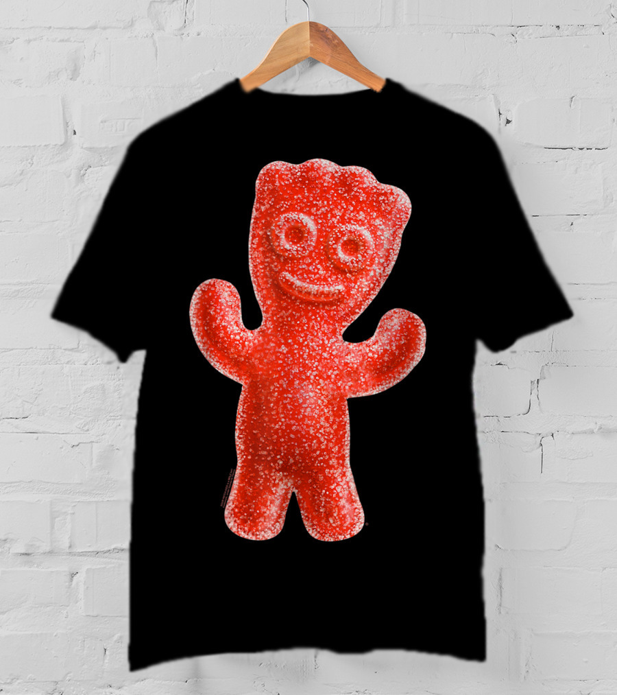 Sour Patch Kids Candy Red Gummy Smiling Figure T-Shirt
