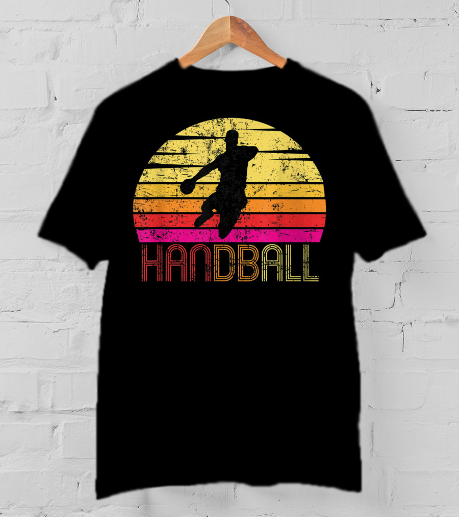 Vintage Handball Retro Sunset T-Shirt