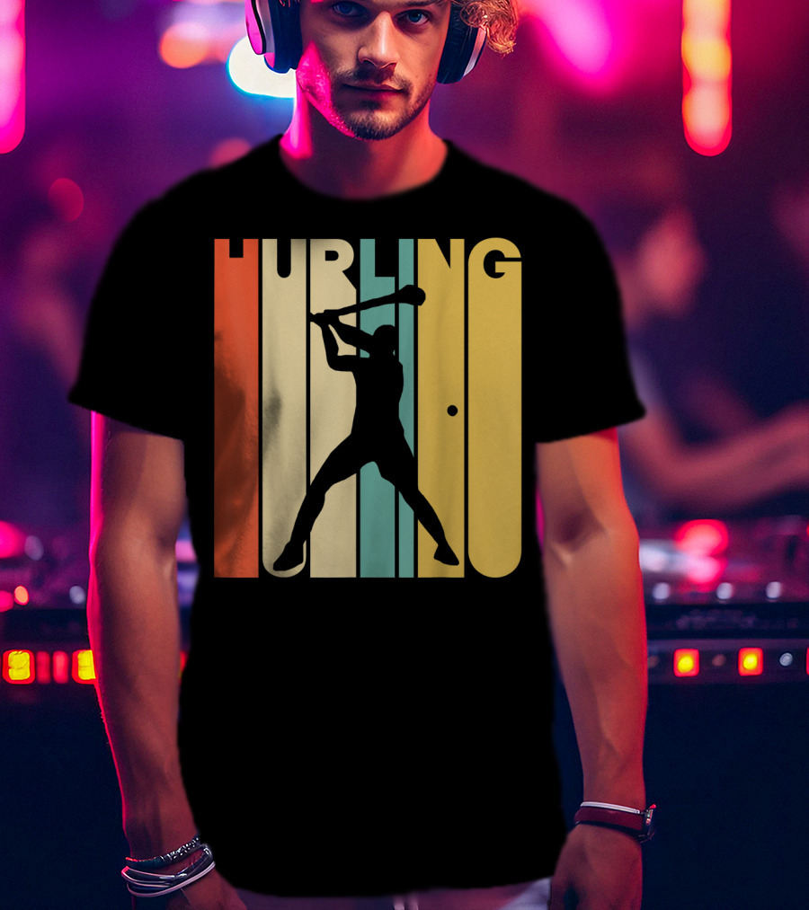 Hurling Vintage Style Retro T-Shirt