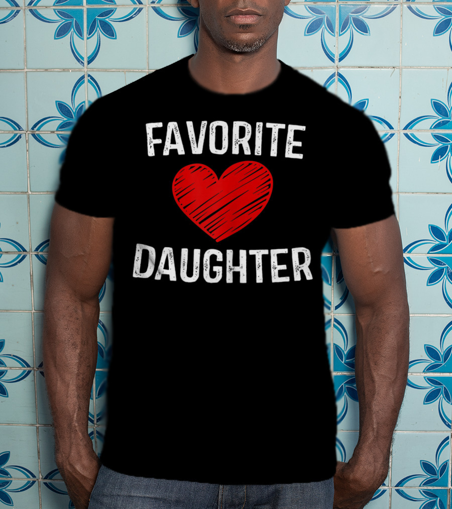 FAVORITE DAUGHTER Red Heart T-Shirt