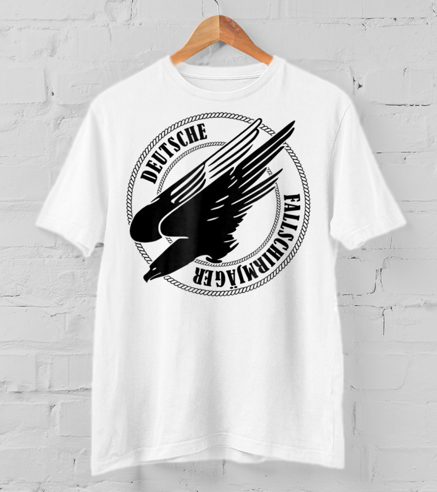Deutsche Fallschirmjager Ww2 German Paratrooper Emblem T-Shirt
