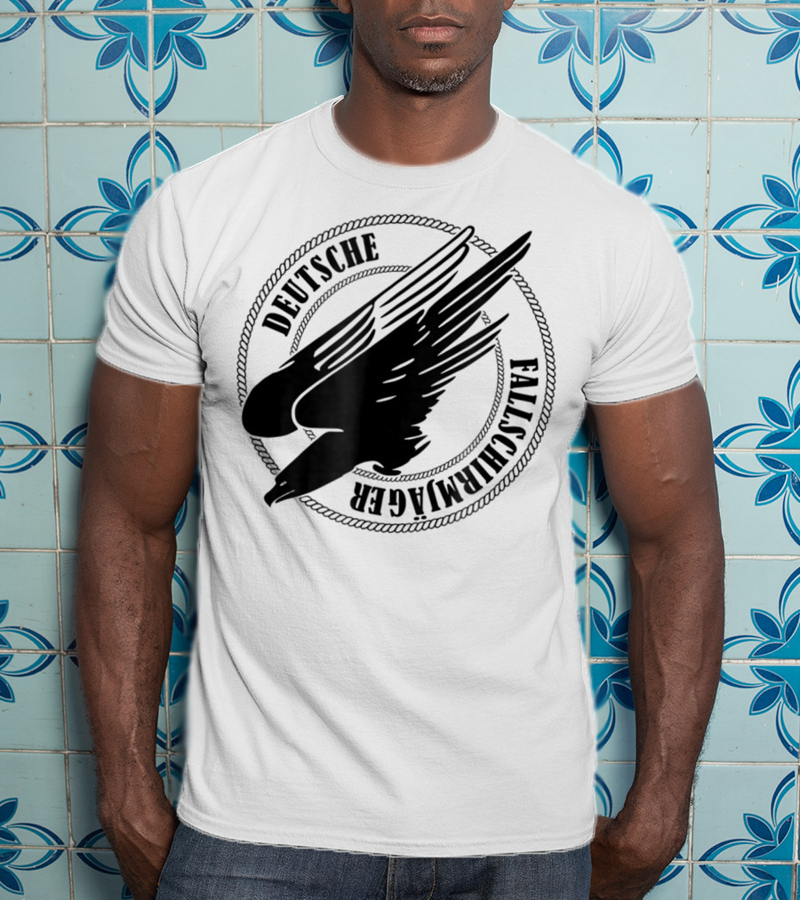 Deutsche Fallschirmjager Ww2 German Paratrooper Emblem T-Shirt