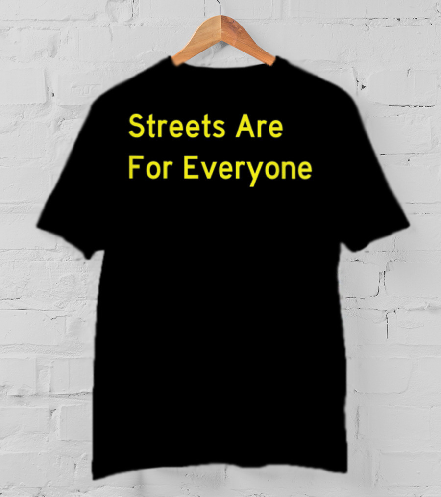 Streets Are For Everyone Yellow Bike Project Jeff Knopp T-Shirt