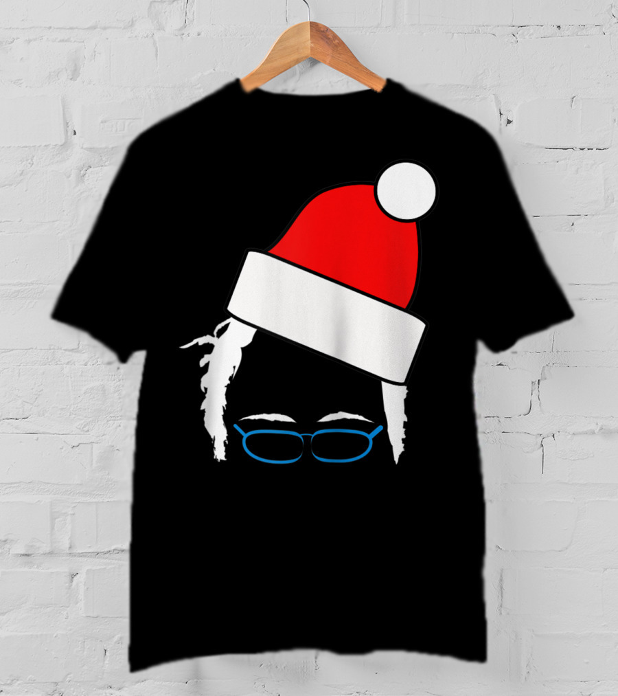 Bernie Sanders Santa Hat Christmas Holiday T-Shirt