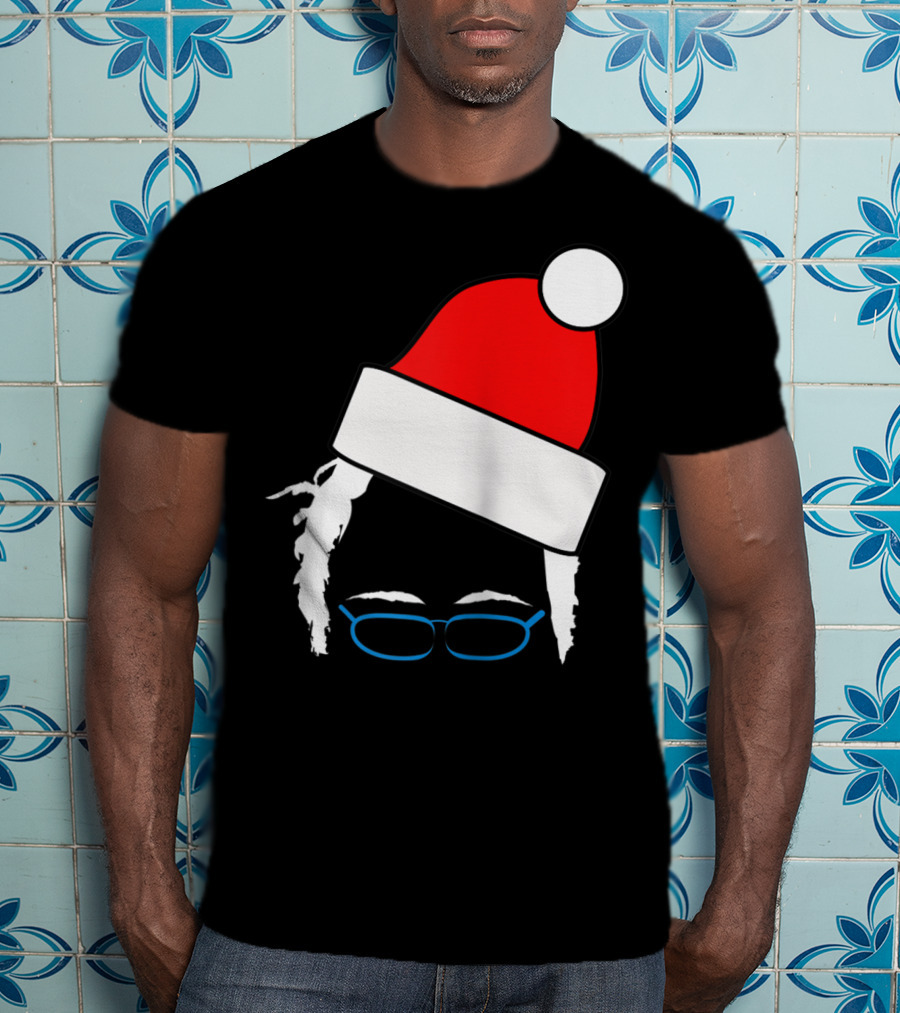 Bernie Sanders Santa Hat Christmas Holiday T-Shirt