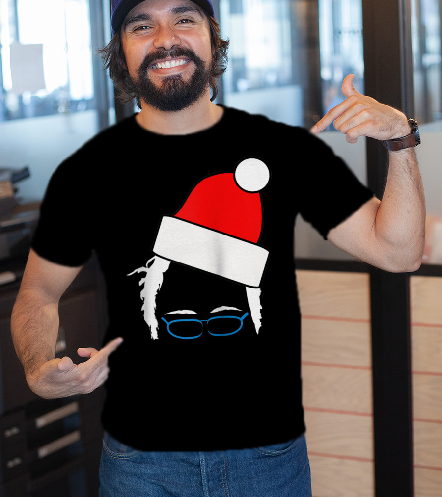 Bernie Sanders Santa Hat Christmas Holiday T-Shirt