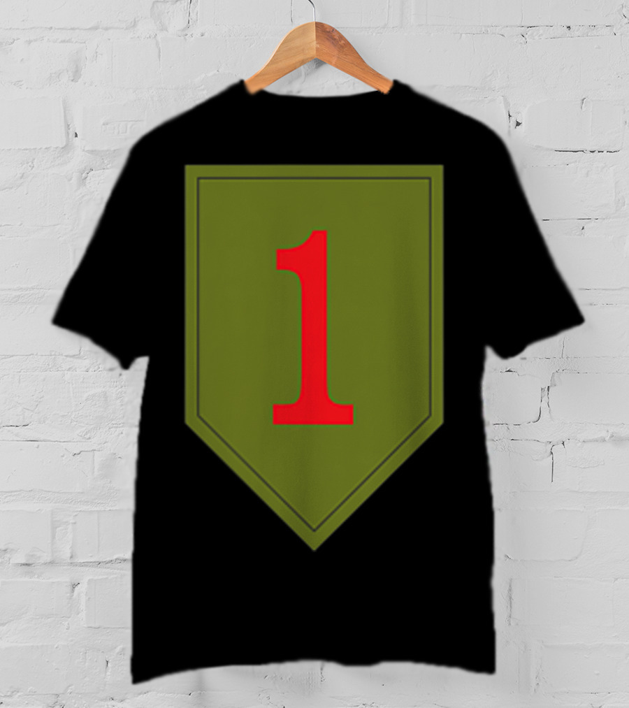 Big Red One 1st Infantry Division Patch Emblem Badge T-Shirt