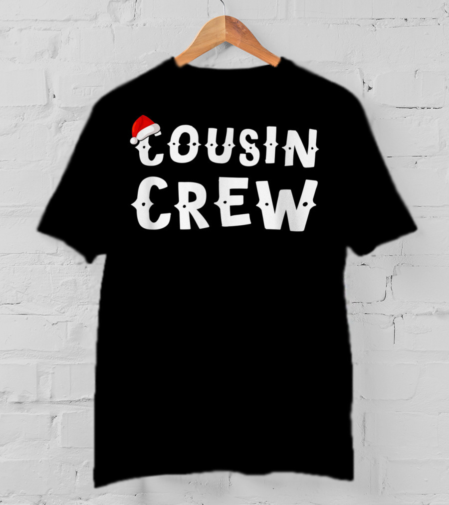 Cousin Crew Christmas Santa Hat Party T-Shirt
